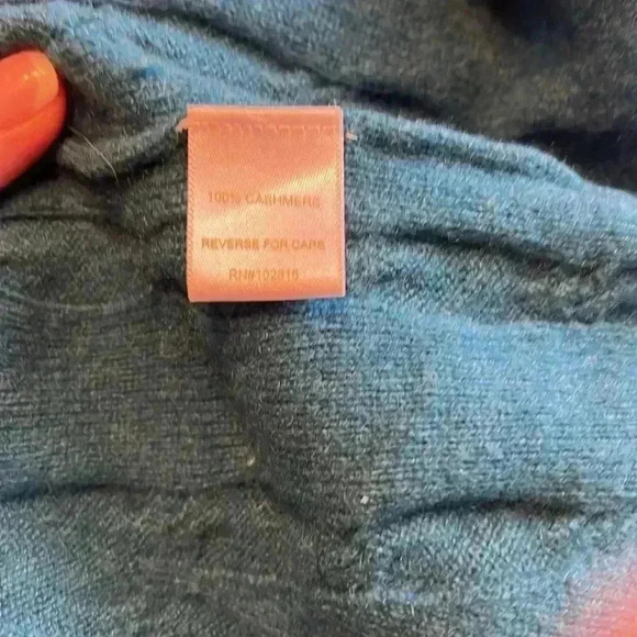 Garnet Hill - 100% Cashmere Trapeze Sweater Color Teal Haze - Women’s Size Small - Picture 4 of 6